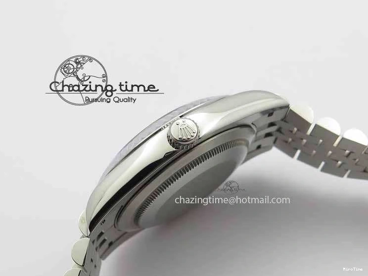 MiroTime 0514 EasyCare DateJust II 41mm BP Maker Best Edition White MOP Diamonds Dial On New Version Jubilee Bracelet A 3625